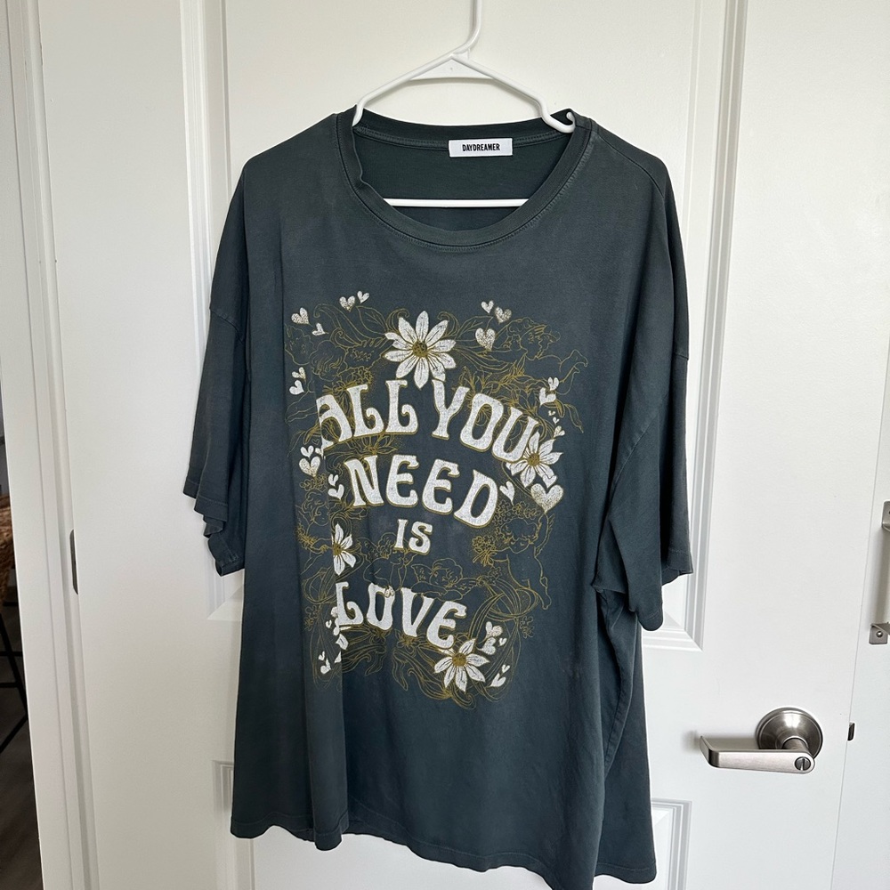 All you need is love say dreamer graphic tee